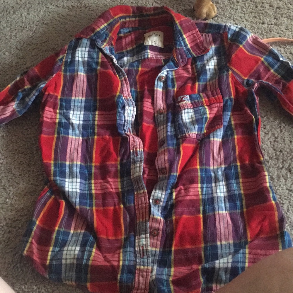 Plaid hollister button up
